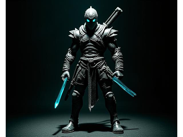 Limited edition 'Shadow Ninja' collectible figurine with intricate details and dynamic pose